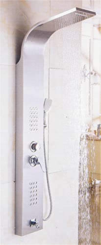 PANNELLO DOCCIA COLONNA DOCCIA A PARETE IDROMASSAGGIO IN ACCIAIO INOX MODERNA (YH-8126)