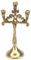 3 Kerzen Messing Kerzenständer Dekoriert Orthodoxe Kirche Kerzenhalter Home Altar Gebetsecke Höhe 17,0 cm