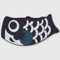 Niedliche japanische Koi-Outdoor-Matte, Cartoon-Fisch-Fußmatte, Teppich, niedliche Fischflagge, Koinobori, Willkommens-Teppich, rutschfeste Matte, 40 x 90 cm, Schwarz