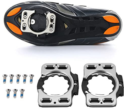 Yosoo Health Gear Tacos para Zapatos de Ciclismo, 1 par de Clips de Pedal de Liberación Rápida, Convertidor de Adaptador de Cubierta de Tacos para Zapatos de Ciclismo para SpeedPlay Zero