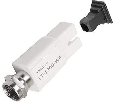 QIANRENON CATV Passiv SC Faser Empfänger Modul 1550nm SC/APC auf F-Kopf FTTH Passiv Mini Optische Empfänger Adapter mit Filtern.Für die Umwandlung von SC Faser Signalen in CaTV-Signale