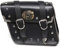 Keenso 1 Paar Motorrad-Seitensatteltasche, wasserdichte Motorrad-Satteltaschen aus PU-Leder für Universal-Motorräder