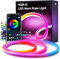 nomiou Neon LED Strip 5m, RGBIC Neon LED Streifen mit App-Steuerung, DIY-Farbwechsel Lichtband, Musik Sync,Neon Lichtband für Wohnzimmer, Schlafzimmer, Wand Deko