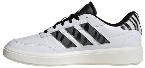 adidas Courtblock Shoes, Scarpe da ginnastica Donna, Footwear White Grey Six Carbon Black, 36 EU