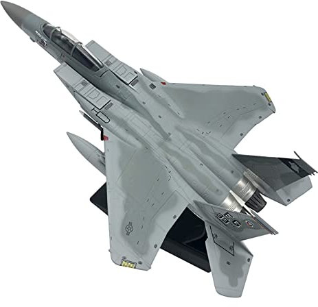 LEWITORS 1/100 Scala in lega di pressofusione modello aereo da combattimento F15 Eagle American Navy Aereo modello militare per collezione regalo casa soggiorno arredamento