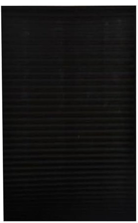 Heimdekoration, Wohnzimmer, Schlafzimmer, Küche, Badezimmer, Balkon, Vliesstoff, Schattierung, Plissee-Vorhang, 24 cm Gardinen Küche Modern Schieben (Black, One Size)