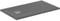 Ideal Standard - Ultra Flat S+, rechteckige Duschwanne, ultradünn, aus Kunstharz in Steinoptik, 120 x 70 cm, Ideal Solid, Ablauf kurze Seite, betongrau