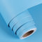 FunStick Papier Peint Adhesif Mural Bleu Clair Papier Peint Bleu Chambre Enfant Film Autocollant Decoratif Meuble Cuisine Papier Adhesif pour Meuble Bleu Vinyle Adhesif Plan de Travail Placard 30CM×5M