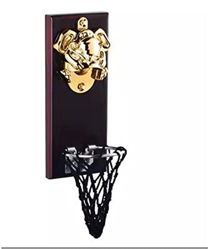 Wall Mount Beer Bottle Opener Drinking Game Beer Bottle Opener Cap Game His & Hers Wine Cork & Beer Cap Shadow Box Bottle Cap Drop (Color : Metallic, Size : 20x8cm)