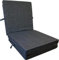 HIGH LIVING Gel Memory Schaum Klappmatratze 190 x 60 x 7 cm 3-teilige Faltmatratze extra dick Schaumstoff, Camping, Boden, Gästematratze Grau