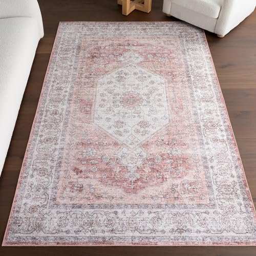nuLOOM Spritzschutz-Teppich mit wasserfester, auslaufsicherer Oberfläche, rutschfeste Unterseite und schmutzabweisend, für Wohnzimmer, Schlafzimmer, Küche, Esszimmer, 70 x 200 cm, Prairie Ivory