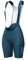 LAMEDA Fahrrad Trägerhose Fahrradhose Damen Kurz Gepolsterte Bib Shorts Sommer Atmungsaktiv Elastisch Radhose für Radfahren Rennrad Blau XS