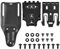 TUSAUW QLS Quick Locking System Kit Quick Connect Drop Leg Holster und Gürtel Zubehör Mid-Ride Universal Gürtelschlaufe mit Feststellgabel und Empfängerplatte