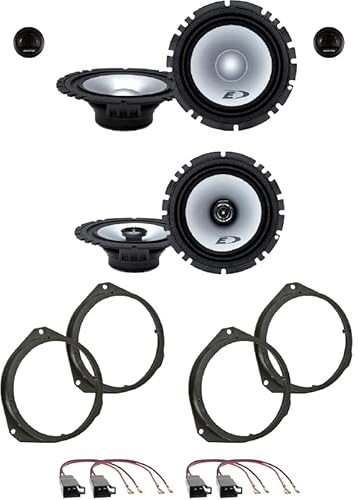 Kit 6 Casse ALPINE SXE-1750S + SXE-1725S per Alfa Romeo Giulietta con 2 Supporti Anteriori, 2 Supporti Posteriori e 4 Connettori