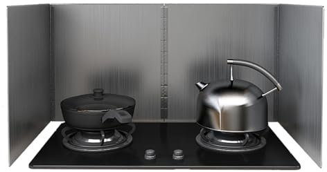 Pieghevole 4 Lati Antiaderente Paraschizzi, Paraspruzzi Per Fornello, Paraschizzi Cucina, Acciai Inossidabili, Adatto Per Fornelli A Gas, Fornelli A Induzione, Lavello, Per Cucine A Gas E Padella(45x4