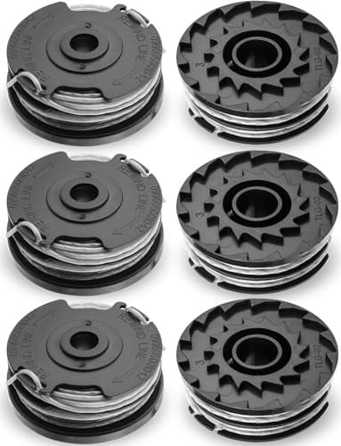 Replacement Strimmer Wire Compatible with Bosch ART 27, Mellbree 6PCS Strimmer Spool Line Compatible with Bosch ART 27 30 24 30-36 LI