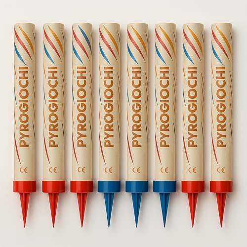 CANDELE MAGIC FLAMBE | Scintille luminose PYROGIOCHI FANTASY per compleanni e discoteche - 8 pezzi