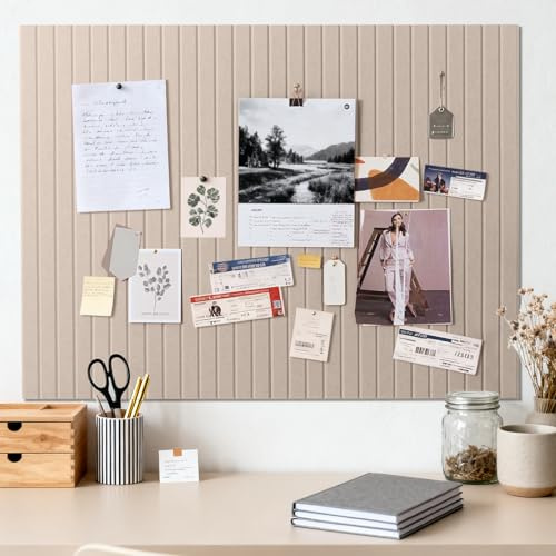 Große Filz Pinnwand Dunkelkamel Selbstklebend, 90 x 60cm pinnwand kork | 0,9cm dick vision board set, fotowand korkplatte pegboard memoboard filzplatten pinwand modern für Büro Küche kinderzimmer