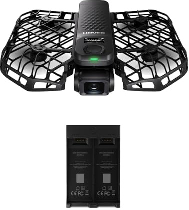 HOVERAir X1 PRO 4K Action Flying Camera, Foldable Drone with Camera with 26Mph Follow Speed, 10+ Fully Automatic Flight Modes, Fly Anywhere with OmniTerrain, SmoothCapture 2.0(Device Only&ChargingHub)
