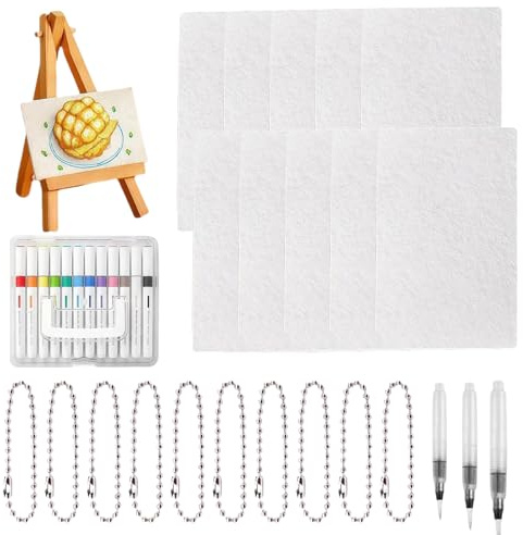 Kit D'art En Mousse 3D - Texture Gonflée Ensemble De Peinture Avec 12 Marqueurs, Fournitures D'éponge | Papier De Dessin à Bulles Longue Durée, Affiches De Noël, Cartes Pour,