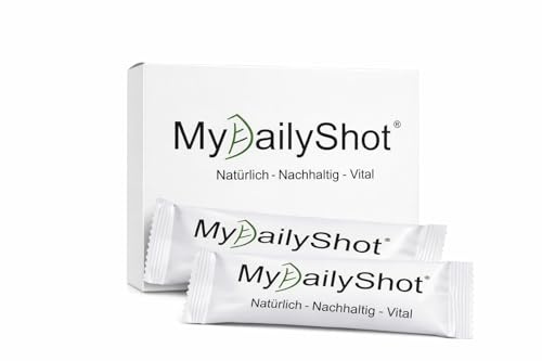 Daily Vital Vitalstoff-Pulver – Super Green – MyDailyShot | Nahrungsergänzungsmittel mit Superfoods & Pflanzenstoffen | Vegan (28 Tage Set)