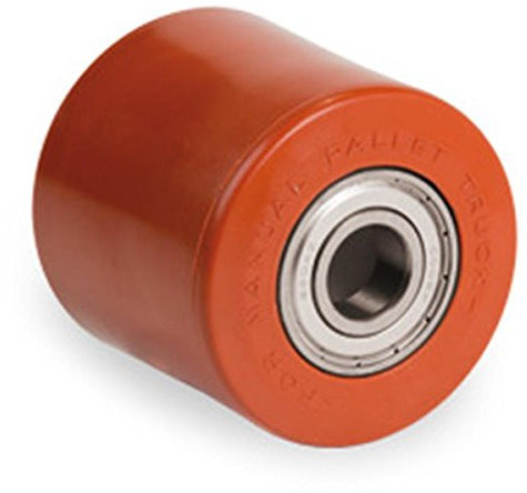 Hubwagenrolle Polyurethan auf Polyamidkern 82 x 70 mm Bohrung 20 Rolle mit Kugellager