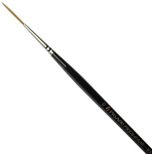 Pro Arte Série 103 Prolene Riggers Poignée courte aquarelle Artiste Brosse de peinture, 2