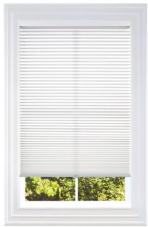 BlindsAvenue Cordless Cellular Shade, White, 27 W x 72 H