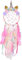 Basumee Kinder Traumfänger Einhorn Dreamcatcher Handgemachter Einhornform Traumfänger fur Kinderzimmer Deko 20x72 cm aus Metallring und Feder…