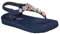 Skechers Femme Meditation Sandales Bride arrière, Bleu (Navy Mitobuck/Rhinestone Trim Nvmt), 36 EU
