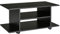 HOMCOM Mueble para Televisión Mesa para TV con Estantes y Ruedas con Bloqueo Superficie de Melamina 80x40x40 cm Negro