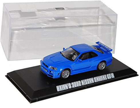 Nisan Skyline R34 GT-R Blau 1998-2002 Brian O Connor Fast and Furious 1/43 Greenlight Modell Auto