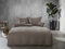 fleuresse Lech Edelflanell Bettwäsche 200x220 Fischgrätmuster Taupe 603089-27