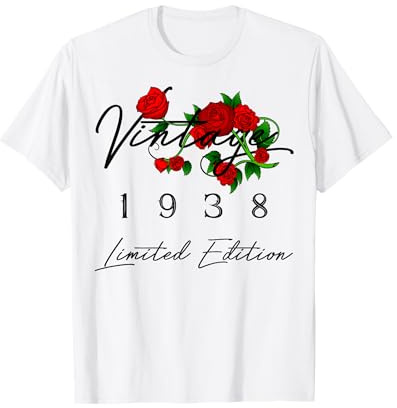 Décorations vintage pour 88e anniversaire vintage 1938 88 ans T-Shirt