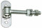Bisagra de puerta ajustable con chapa atornillable galvanizada (2, M18)