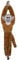 Deluxebase EcoBuddiez Tree Huggers - Chimp from Small 55cm Hanging Soft Toy made from Recycled Plastic Bottles. Eco-Friendly Soft and Cuddly Plush Toy
