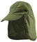 Carnavalife Sombrero de Sol con Protección Cuello para Hombre Mujer, Gorras de Béisbol Plegable y Ajustable, Gorro con Orejeras de Acampada y Marcha, Unisex, Talla única (Verde)