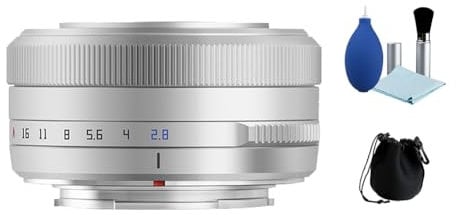TTArtisan 27mm F2.8 APS-C Frame Auto Focus STM Lens for Fuji X Mount XF X-S10 X-A5 X-T10 X-Y20 X-T30 X-T3 X-T4 X-E1 X-H1 X-M1 X-Pro1 etc Titanium Grey
