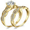 JewelryPalace Wickelring Unendlichkeit Verlobungsring Paar Eheringe Ring Silber 925 Damen, Zirkonia Trauringe Damenring Hochzeitsringe Antragsring Memoirering Ringe Set, Damen Schmuck Vergoldet 57