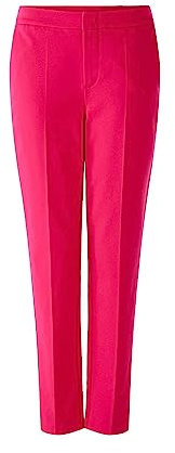 Oui Damen Chino in Heavy-Jersey Slim fit Uni Freizeit, Business Viskosemischung