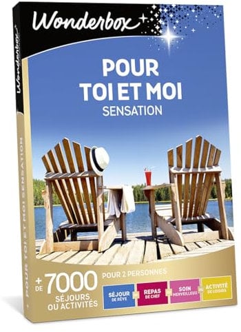 Wonderbox - pour Toi Et Moi Sensation - Coffret Cadeau - Idée Cadeau Multi Activités