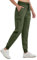 WILLIT Damen Trekkinghose Jogginghose Cargohose Leichte Wanderhosen Schnelltrocknende Wasserdicht Arbeitshose Outdoorhose Armee Grün XS