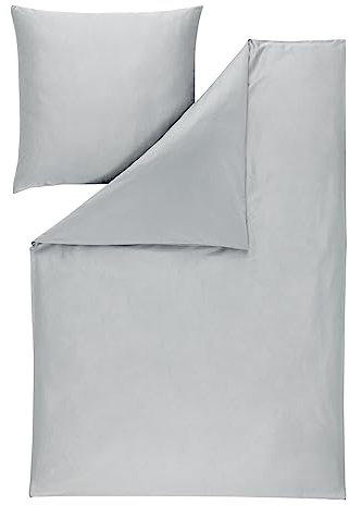ESTELLA 7844-915 - Kissen Uni-Satin | Platin, Farbe:Platin, Größe:140x200 + 70x90