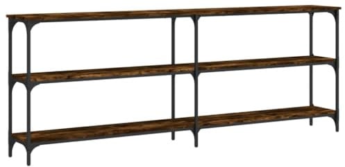 vidaXL Konsolentisch Räuchereiche 200x29x75 cm Holzwerkstoff