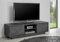 Mobile Porta TV Moderno 139x44 con 2 Ante Battenti e Vano a Giorno con Ripiano Complemento d’Arredo Soggiorno Piccolo Marmo Nero PTL10