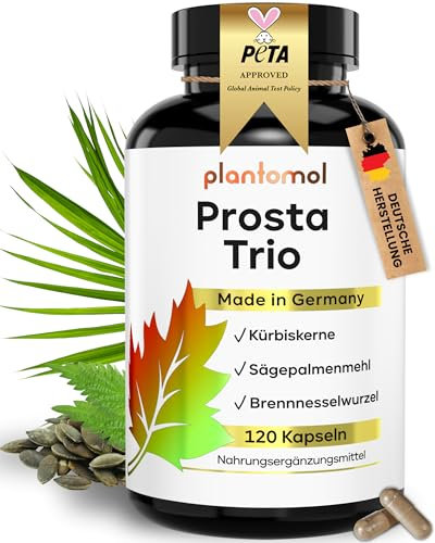 Prosta Trio - Prosta Kapseln hochdosiert mit Kürbiskern-Extrakt Sägepalmen-Extrakt & Brennnessel - Prosta Komplex Kapseln - 3 Monatsvorrat