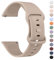 Mugust Correa para 22mm Reloj Inteligente Smartwatch,Liberación Rápida de Silicona Sport Suave Pulseras de Repuesto para 22mm Reloj para Hombre y Mujer(Marrón)