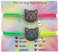 2 Stück Stimmungsarmband Mädchen,Stimmungsarmband,Armband katze,Elastische Schnur Stimmungsarmband Kinder,Verfärbung Love Cat Bracelet,Flechten Stimmungsarmband,für Kinder Mädchen Geburtstag Party