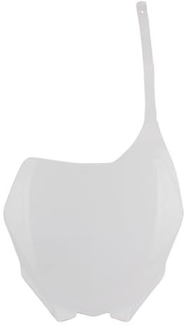 PowerMotor Motorcycle Front Number Plate,Enduro Dirt Bike Plastic Number Plate for Yamaha YZ250F YZ450F YZ125 YZ250 WR450F 2006 To 2019 Moped Motorcycle Accessories-White
