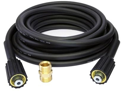 JISADER Ensemble de Lavage Haute Pression pour Nettoyer Vos Espaces Extérieurs, 10M